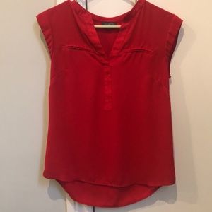 Red shirt perfect for under blazer or jacket